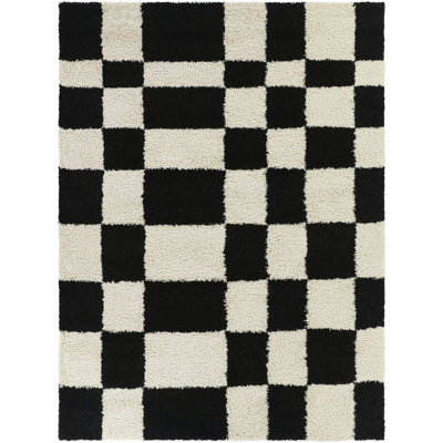 Nessler Brown Mod Checker Area Rug