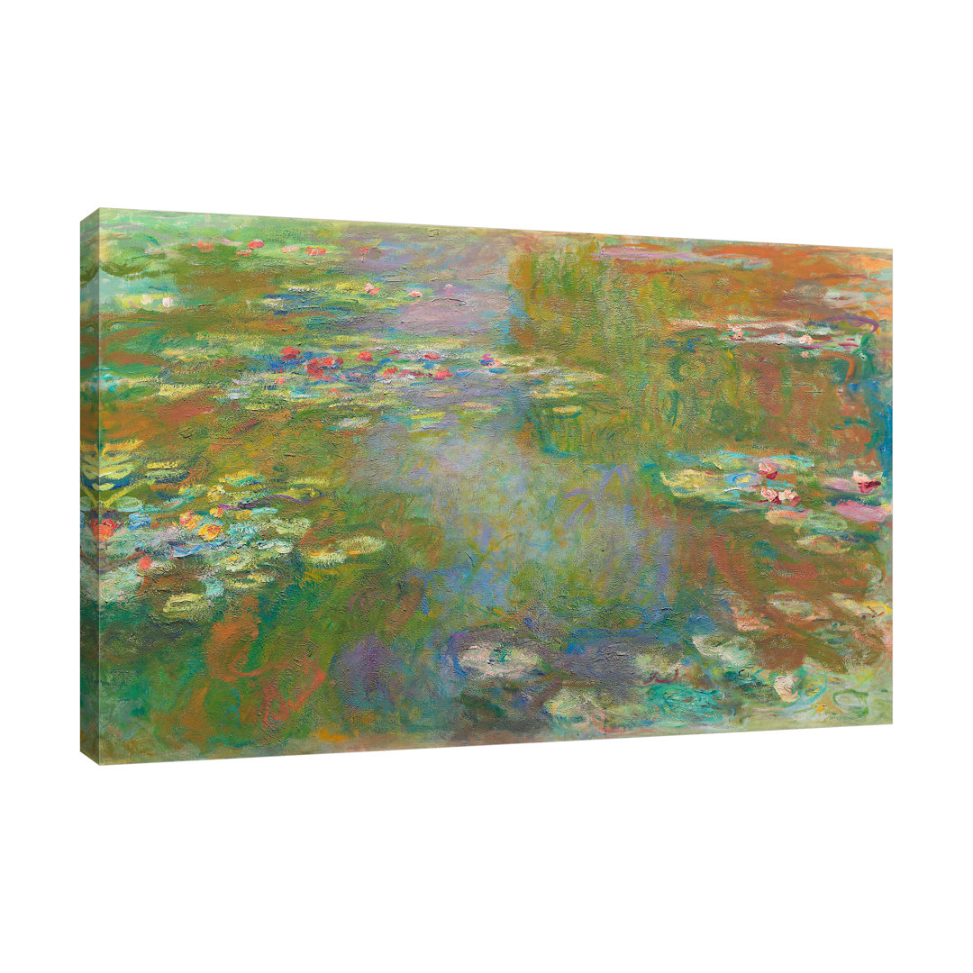 Water Lily Pond (1900) by Claude Monet - Wrapped Canvas Print Red Barrel Studio®