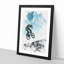 BMX Jump - Single Picture Frame Print on MDF-56923349-56923352