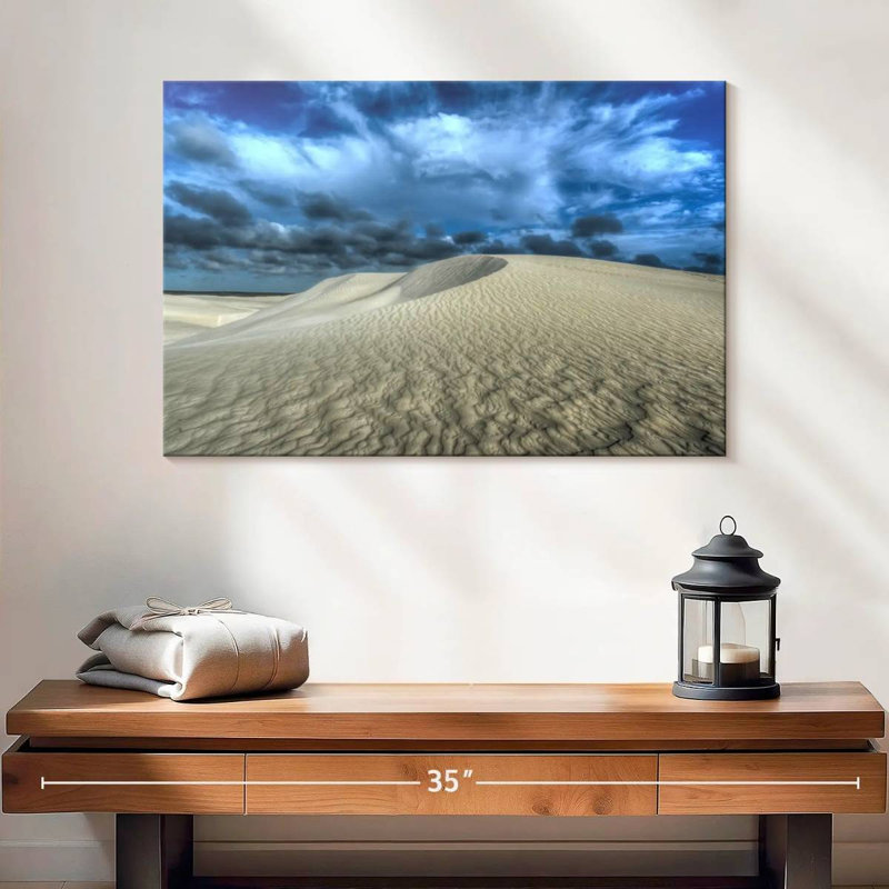 Dunes de sable blanc, H 16 po x l 24 po