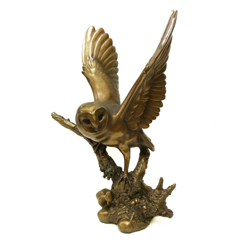 Perché en figurine hibou Amburgey