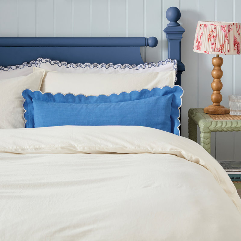 Country House Washed Cotton Duvet Cover Set, King Duvet Cover + 2 Pillowcases