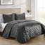 Ensemble de matelassé velours Belton-32900490-32900492