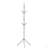 Coat Rack, Hall Tree, Free Standing, 8 Hooks, Entryway, 70"h, Bedroom, Grey Metal, Contemporary, Modern