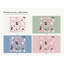 Pink Halloween Wall Decals, Set of 61 Peel and Stick Nursery Wall Stickers, Satin Finish Removable Kids Room Wall Art, 20"W x 20"H (50 x 50 cm)-1070698810