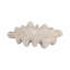 Bol en faïence avec motif ondulé sculpté - 17 po de table taupe pour décorer la maison, le bureau ou le salon
