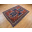 Tapis oriental rectangulaire rouge en laine noué à la main 6 pi 10 po x 9 pi 3 po - MOA10278056