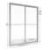 Deluxe 45'' - 47'' W x 71.5'' H Bypass Framed Shower Door with Pattern Glass