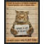 "Bad Cat Hilarious Humour Bathroom Kitty Plaques" sur papier-98299376-98299375