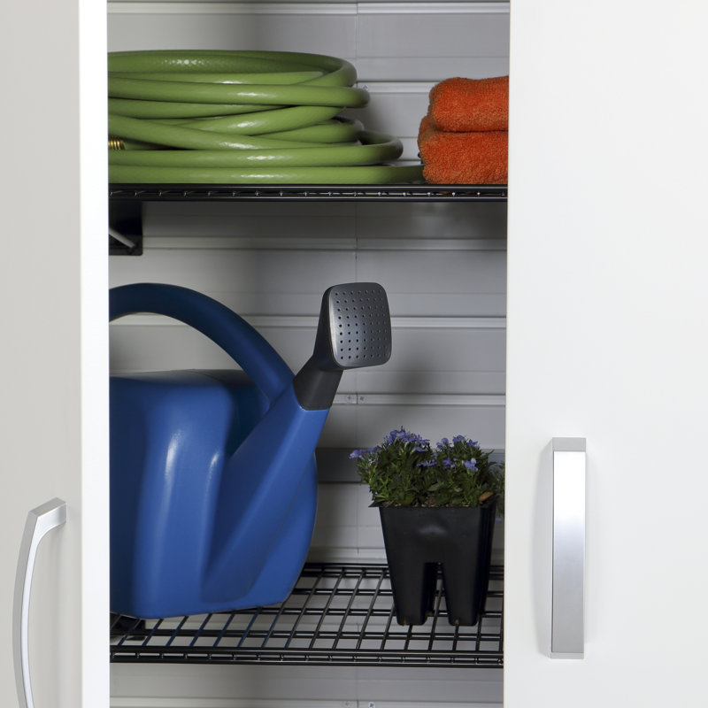8 Piece Plastic Storage System, White