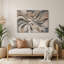 Biomorphic Abstraction 10, art mural gris en métal-754564319