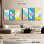 «Holiday» «Retro Geometric Abstract XXIV Canvas Print» sur-1336461521