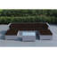 Ensemble de conversation en osier pour 4 personnes avec coussins Billyjo Wicker-29178792-50086548