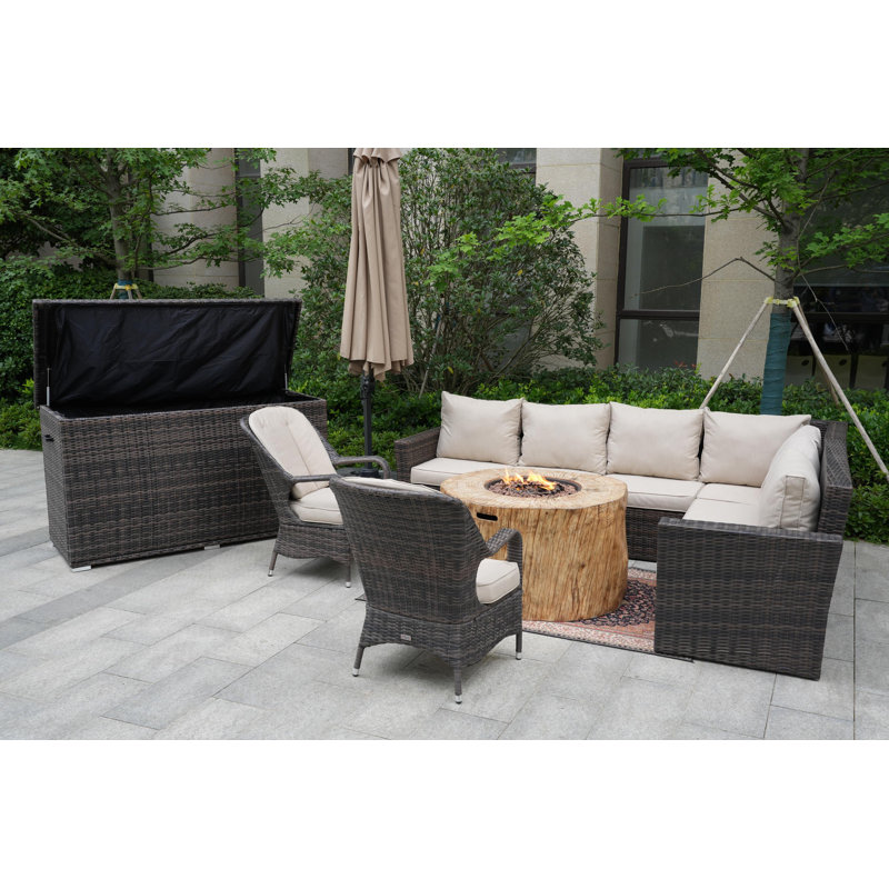 8 - Person Patio Conversation Set with Cushions