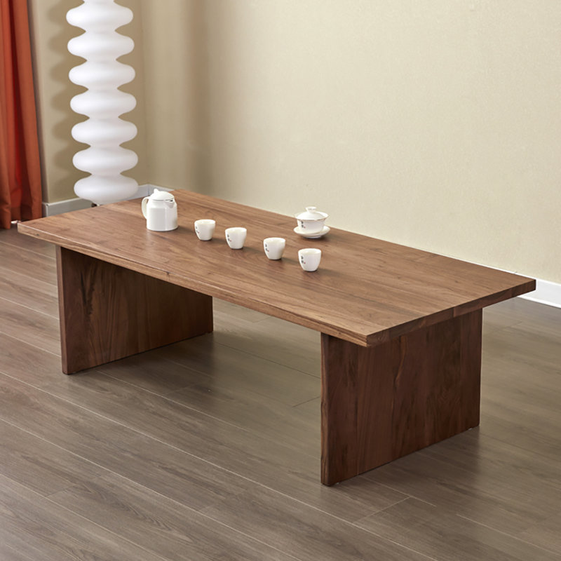 walnut solid wood end table, 15.7" H x 51.2" L x 23.6" W