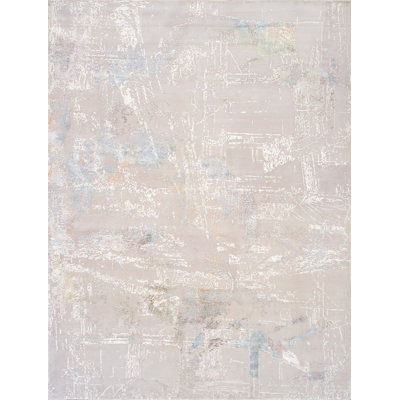 Hand Knotted Wool Abstract Indoor Rug