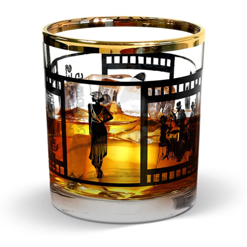 Ensemble de 4 verres à whisky Roaring Party Decorations