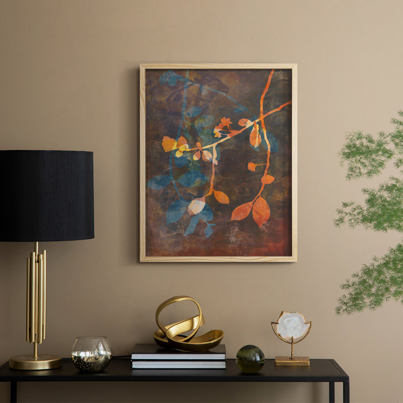 «Branching Out V», reproduction encadrée - bois massif, Naturel, H 21 po x l 17 po