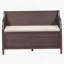 Banc de rangement rustique multifonctionnel (espresso)-698614437