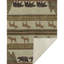 Addison Machine Washable Sherpa Bear and Moose Throw Blanket