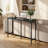 55'' Counter Height Bar Dining Table With Metal Frame Rectangular Pub Sofa Table For Kitchen ,Living Room-2134696391-2134696389