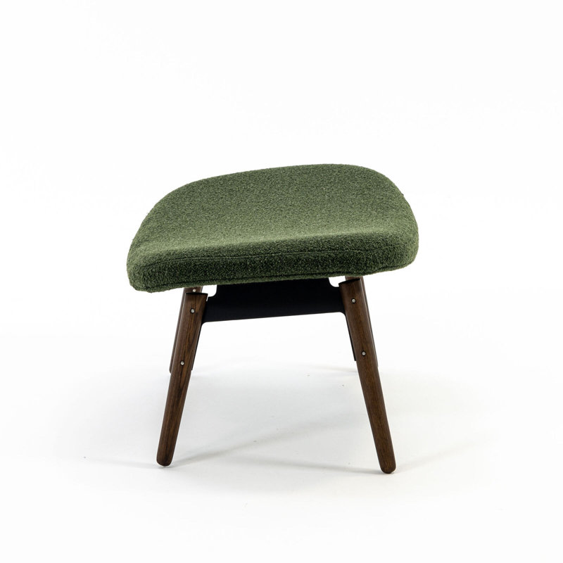 Ella Ottoman, Moss Rayon/Viscose, Walnut