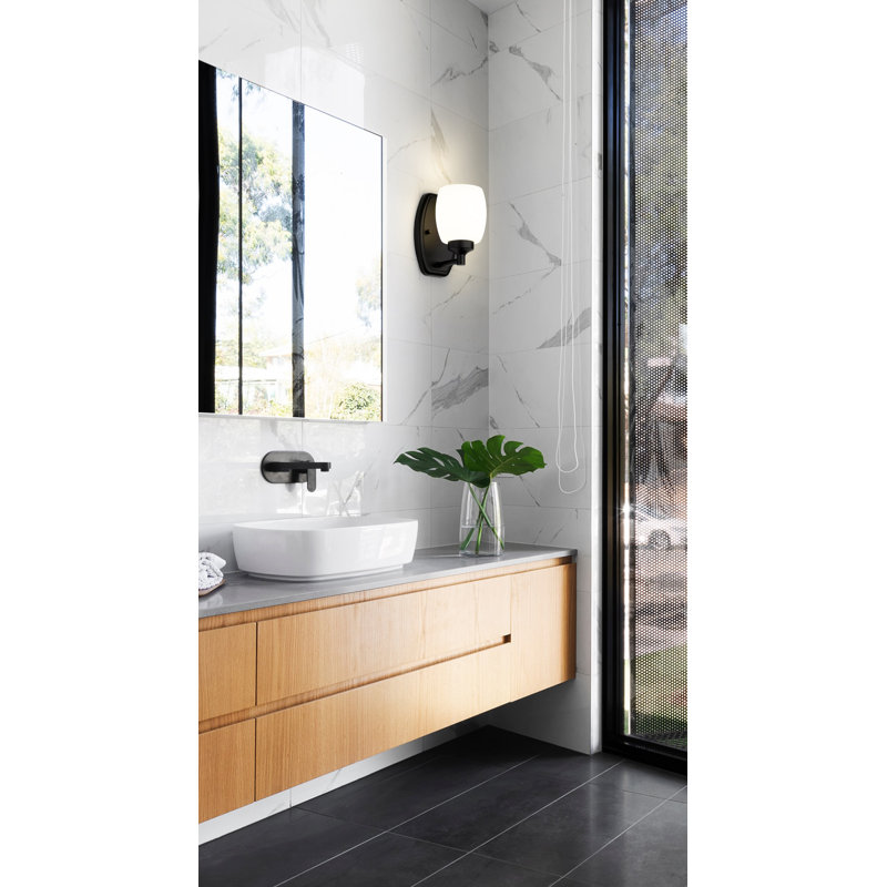 Fenella 1 Light Wall Sconce, Matte Black