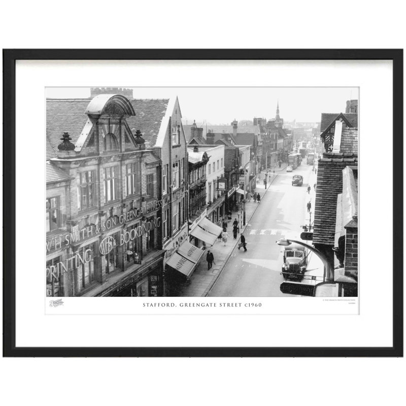 Stafford, Greengate Street C1960 - Single Picture Frame Print, 40cm H x 50cm W x 2.3cm D