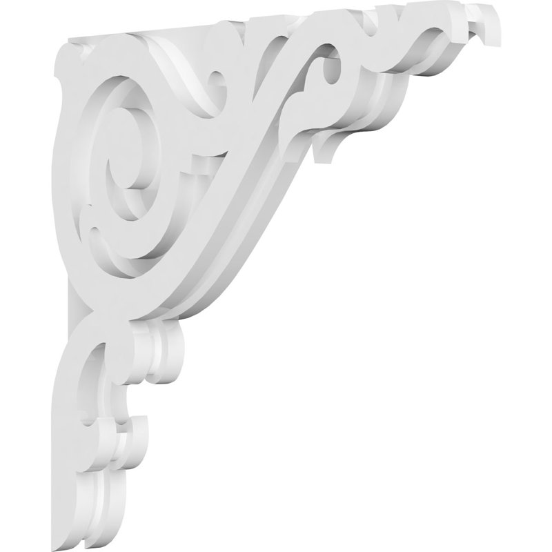 Corbeau en PVC de qualité architecturale Baile, H 14 po x l 14 po x P 1,875 po
