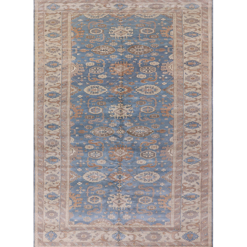 Tapis oriental brun / beige / bleu Arshen, Rectangle 2 pi x 3 pi