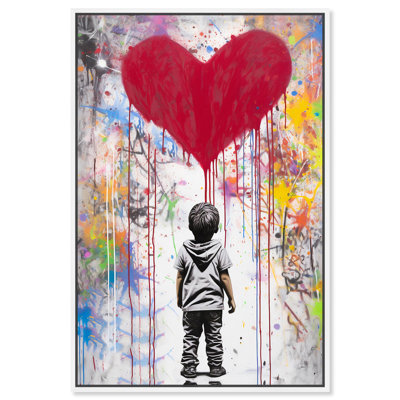 Art mural graffiti à la recherche d'un amour à la recherche par Notoriart