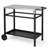 Bernece Outdoor Grill Dining Cart Movable BBQ Trolley with Two Wheels-590440097