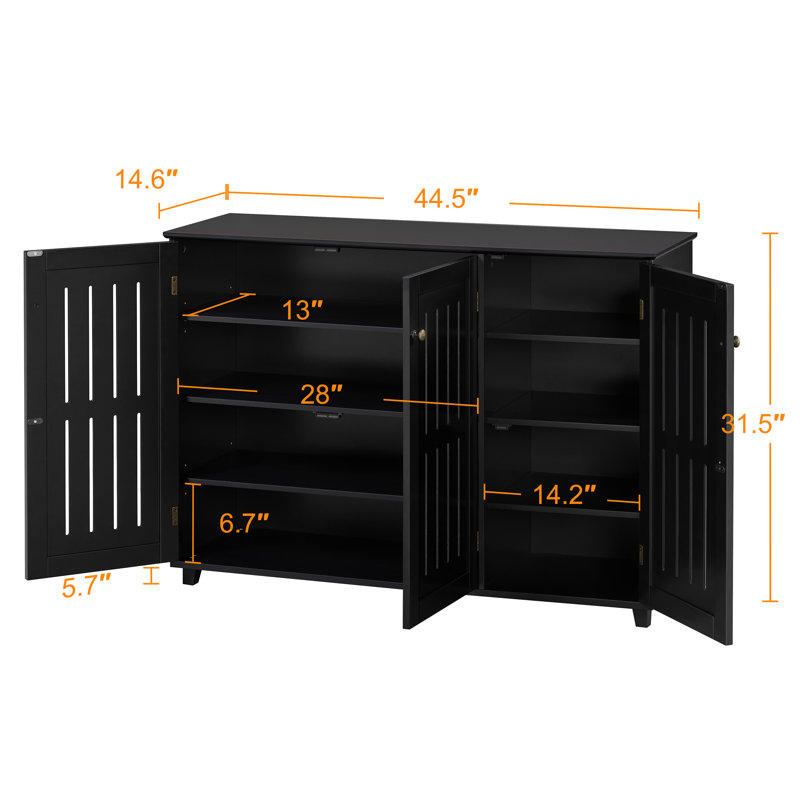 Armoire de rangement pour chaussures Eller L 44,5 po x l 14,6 po x H 31,5 po Eller