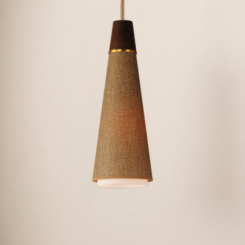 Luminaire suspendu conique à 1 lumière Cayra