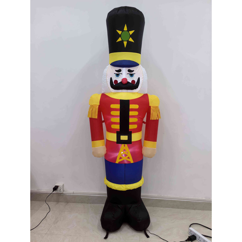 Lighted Inflatable Nutcracker Soldier Outdoor Christmas Decoration - 6.25'