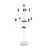 Transparent / argent