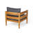 Adria Patio Acacia Wood Lounge Chair With Removable Cushions-1949937552