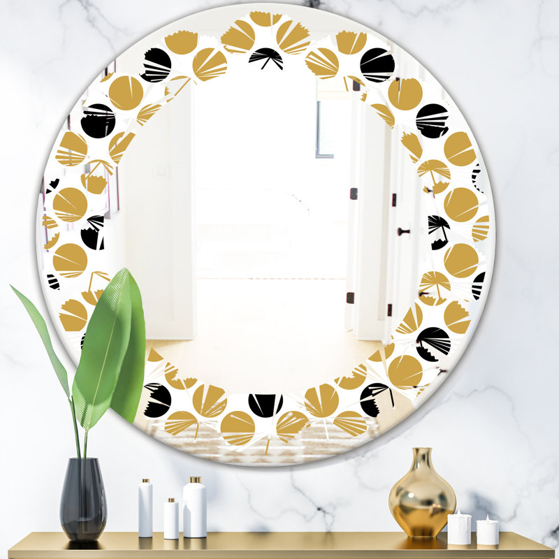Miroir mural Leaves, H 24 po x l 24 po