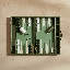 Ensemble de backgammon vert en cuir