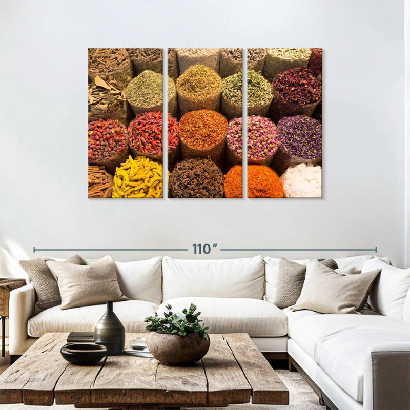 Yarlin Spice Baskets, 48" H x 74" W