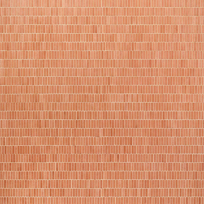 Terra Cortona 12x12 Mini Brick Matte Terracotta Mosaic Tile