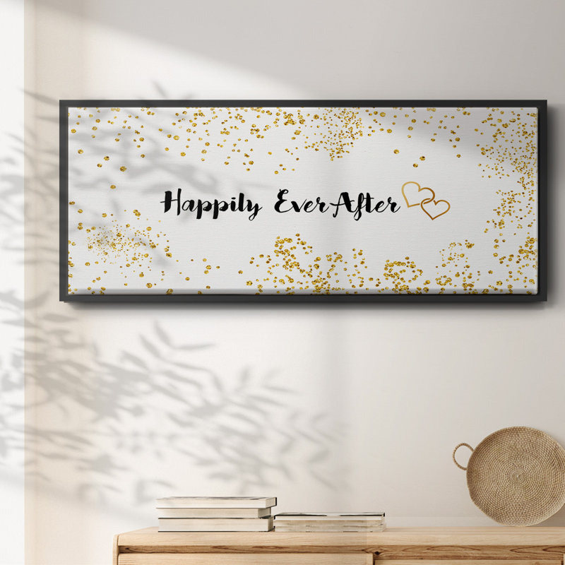 Happily Ever After - toile encadrée, H 12 po x l 30 po