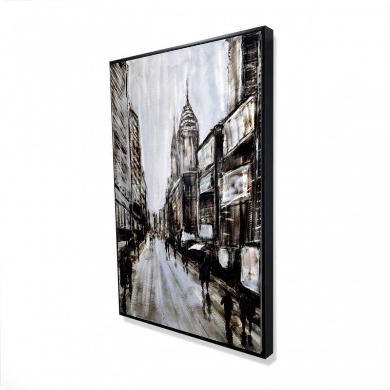 «Busy Gray Street» sur toile