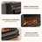 52" Electric Fireplace With Mantel, Fireplace Tv Stand With 36" 3-Sided Glass Electric Fireplace Heater For Living Room-32101466