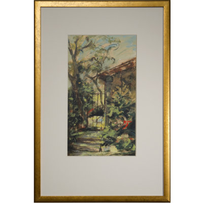 Gated Patio Print by Daughdrill