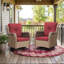 Swivel and sliding wicker patio chairs-2119223130-2119223131
