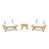 Teak Frame/White Cushion selected