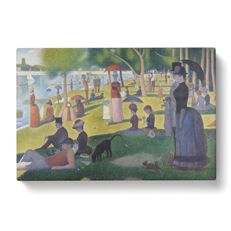 A Sunday on La Grande Jatte by Georges Seurat - Wrapped Canvas Painting, 50cm H x 76cm W x 3cm D
