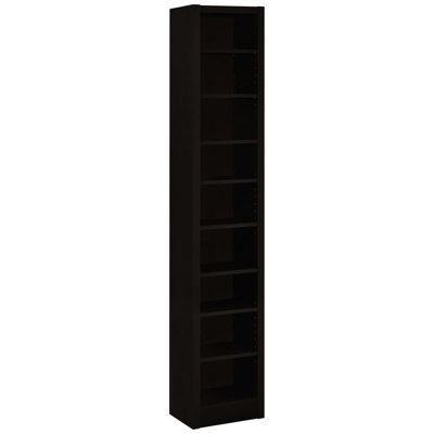Tablette de style cappuccino de style transitionnel - ajoute une touche de classe à n'importe quelle armoire de chambre pour un rangement fiable