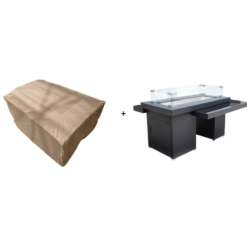 Tamaroa Two Tiered Steel Propane Fire Pit